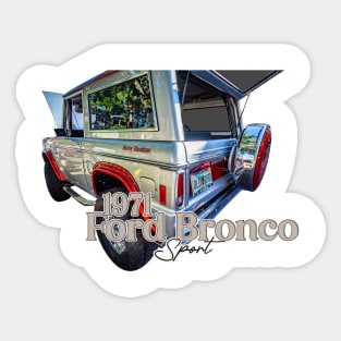 1971 Ford Bronco Sport Sticker